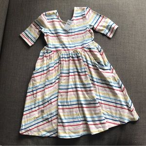 NWT Hanna Andersson Striped Skater Dress Size 8 / 130